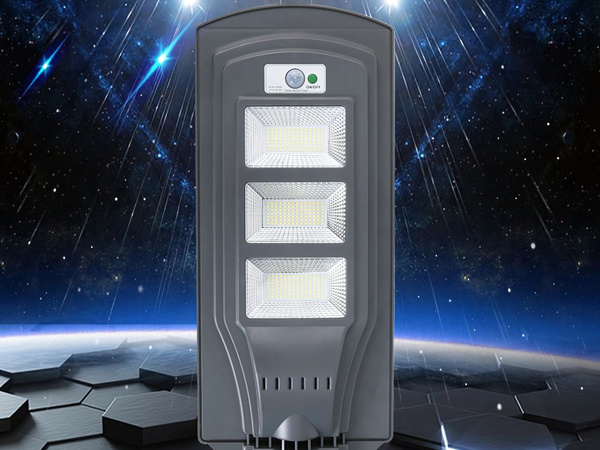 Lampa solarna uliczna led latarnia z pilotem czujnik ruchu i zmierzchu ip65