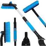 Skrobaczka szczotka zmiotka teleskopowa składana do auta szyby śniegu lodu