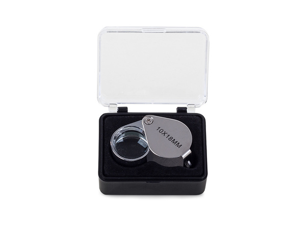 Lupa kieszonkowa jubilerska składana 20x 18mm stal