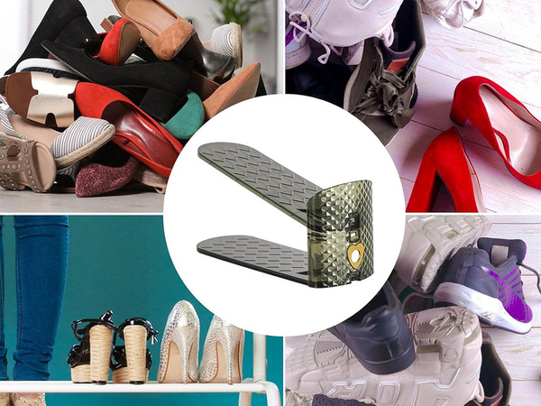 Organizer uchwyt na buty regulowany obuwie półka do szafy garderoby szafki