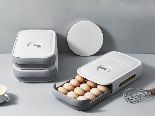 Pojemnik na jajka box organizer do lodówki pudełko szuflada do jaj pudełko