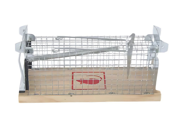 Pułapka żywołapka na szczury gryzonie humanitarna duża metalowa klatka xl