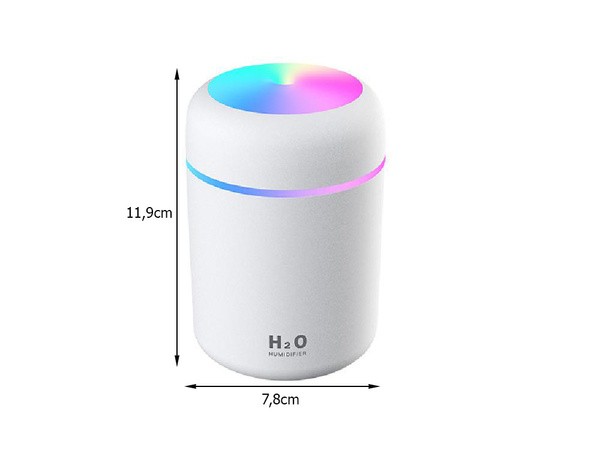 Mini nawilżacz powietrza dyfuzor zapachowy aromaterapia mgiełka usb rgb