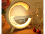 Lampka led rgb gamingowa ładowarka indukcyjna głośnik budzik radio zegar