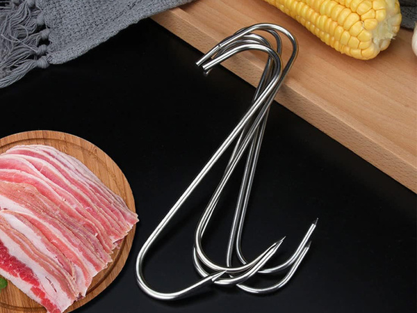 Haki haczyki do wędzenia kiełbasy wędzarnicze wędlin 10szt duze stalowe