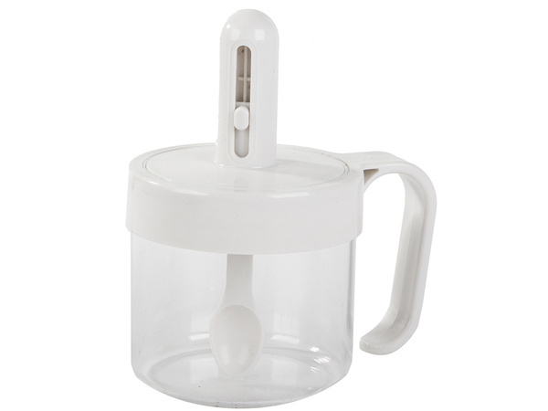 Pojemnik na przyprawy kuchenne z łyżką do żywności kubek z uchem zamykany