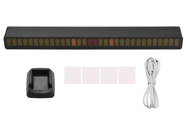 Ledy usb reakcja na dźwięk multikolor neon listwa rgb led mruga 18 trybów