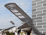 Lampa solarna uliczna led latarnia z pilotem czujnik ruchu i zmierzchu ip65