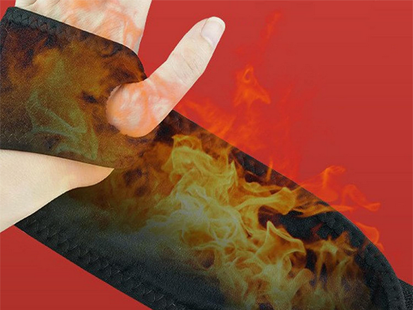 Opaska grzejąca na ból nadgarstka rozgrzewająca na usb orteza 3 poziomy