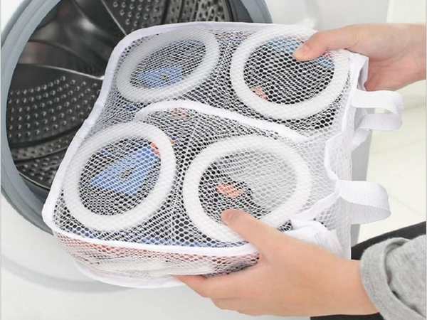 Worek siatka woreczek do prania butów obuwia z suwakiem na bieliznę pojemna
