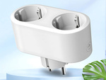 Inteligentne gniazdko podwójne elektryczne wifi smart timer 16a aplikacja