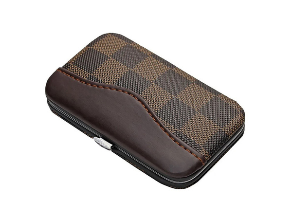 Zestaw do paznokci przybornik manicure pedicure etui cążki 7 elementów