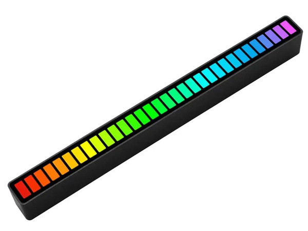 LEDY USB REAKCJA NA DŹWIĘK MULTIKOLOR NEON RGB LED AKUMULATOROWE