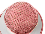 Mikrofon bezprzewodowy bluetooth głośnik karaoke okrągły z etui różne tryby