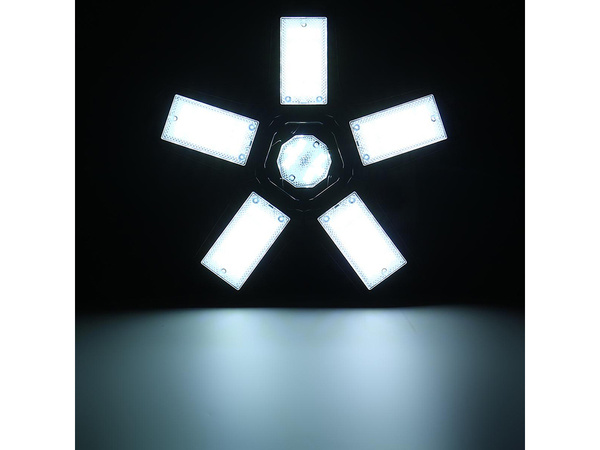 Lampa warsztatowa sufitowa składana led mocna E27