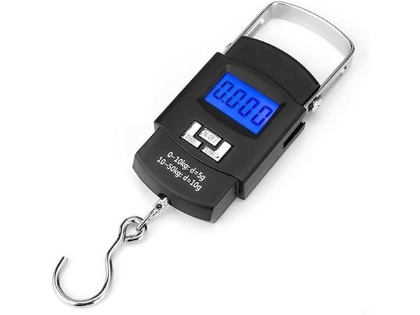 Waga wędkarska hakowa bagażowa podróżna wisząca elektroniczna lcd 50kg