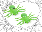Pająk halloween 2 szt duże dekoracja straszne pająki 11cm fluorescencyjny