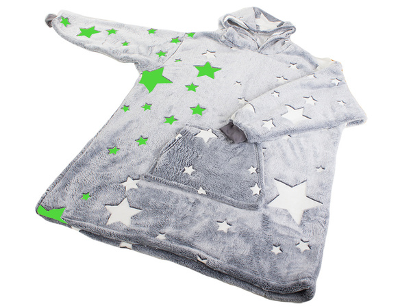 Ciepła bluza koc oversize xxl 2w1 gruba futrzak