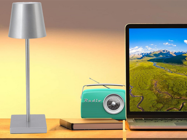 Lampka nocna stołowa dotykowa lampa 3 stopniowa wysoka bezprzewodowa usb