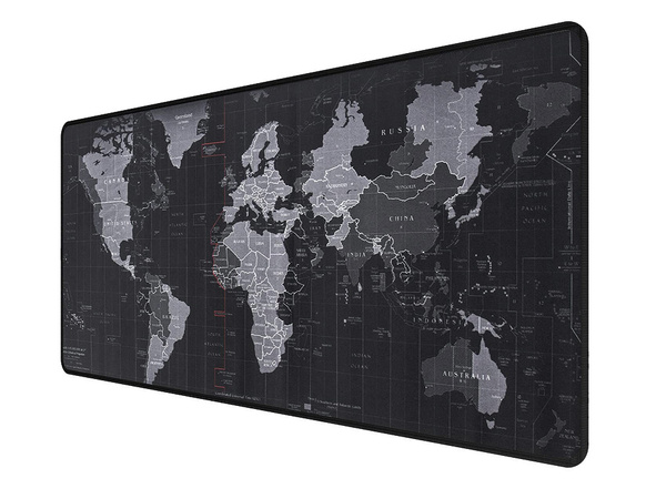 Duża podkładka pod mysz mapa świata biurowa 80x30