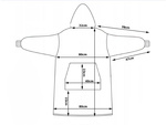 Ciepła bluza koala koc oversize xxl 2w1 gruba futrzak miękka z kapturem