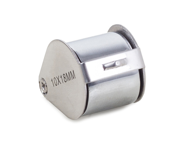 Lupa kieszonkowa jubilerska składana 20x 18mm stal
