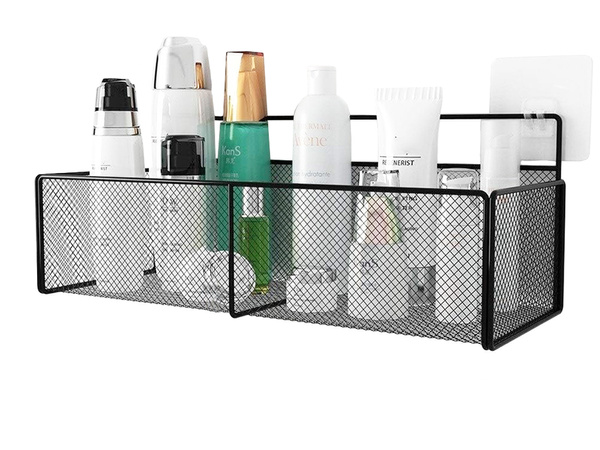 Koszyk wiszący kosz organizer metalowy zawieszany półka kuchenna czarna