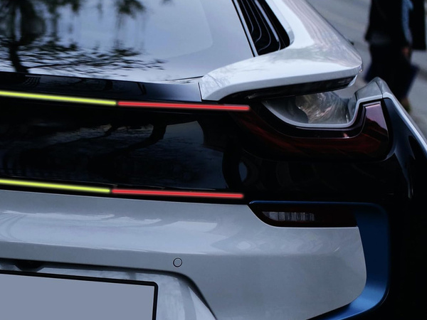 Taśma odblaskowa odblask na rower motor samochód naklejka samoprzylepna 8m