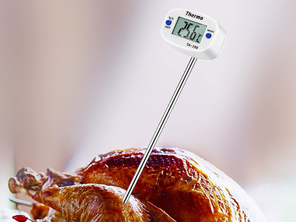 Termometr kuchenny lcd szpilkowy sonda mięsa wina