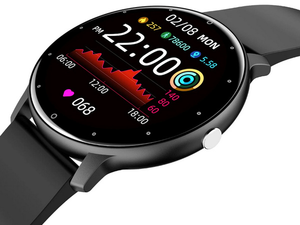 Smartwatch zegarek damski męski gumowy pasek sport bluetooth rozmowy