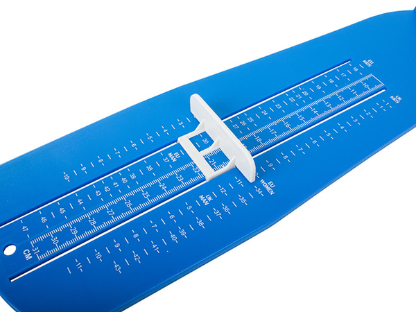 Miarka do stóp stopy pomiaru długości doboru butów