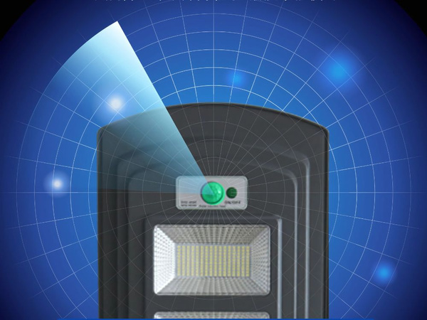 Lampa solarna uliczna led latarnia z pilotem czujnik ruchu i zmierzchu ip65