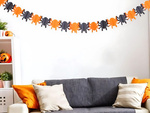 Girlanda dekoracyjna na halloween dynia/pająk papierowa długa 3 metry