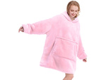 Ciepła bluza koc oversize xxl 2w1 gruba futrzak