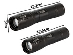 Latarka taktyczna bailong zoom cree led q3 uv test