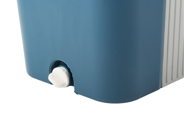 Mop płaski z wiadrem składany z mikrofibry ściągaczka do podłóg 2 nakładki