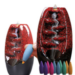 Kominek zapachowy ceramiczny wodospad kadzidło aromaterapia + 10 knotów