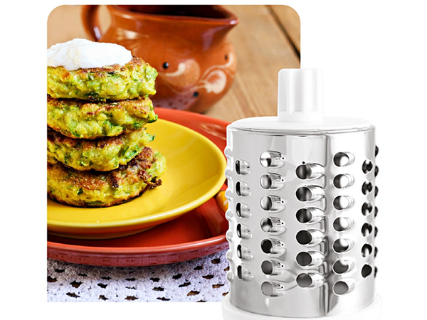 Maszynka do tarcia ziemniaków sera warzyw szatkownica 3x tarki wkłady 3w1