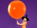 Zestaw balonów halloween czarne pomarańczowe 20szt