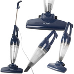 Odkurzacz pionowy ręczny bezworkowy przewodowy 2w1 filtr hepa 1200w