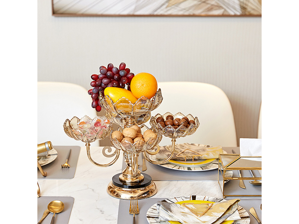 Piętrowa patera na ciasto owoce słodycze obrotowa