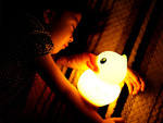 Lampka nocna dla dzieci led kaczka rgb dotyk usb