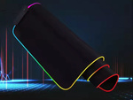 PODKŁADKA GAMINGOWA PODŚWIETLANA RGB XL 80X30 POD MYSZKĘ KLAWIATURĘ USB