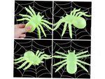 Pająk halloween 2 szt duże dekoracja straszne pająki 11cm fluorescencyjny