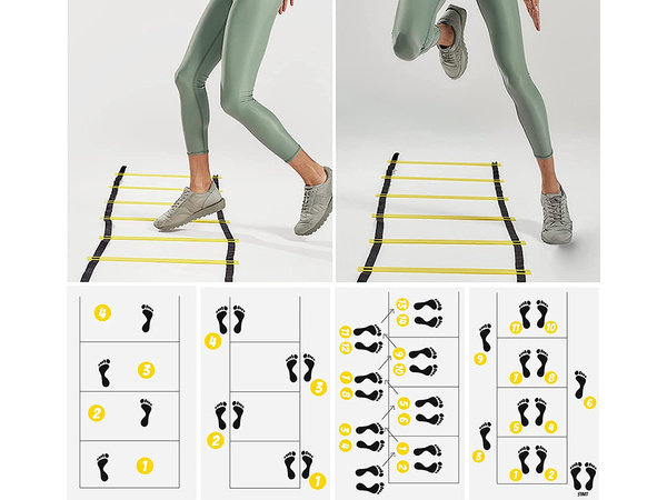 Drabinka treningowa do ćwiczeń koordynacyjnych 3m