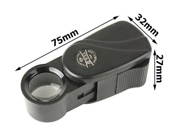 Lupa kieszonkowa jubilerska rozsuwana 10x 20mm