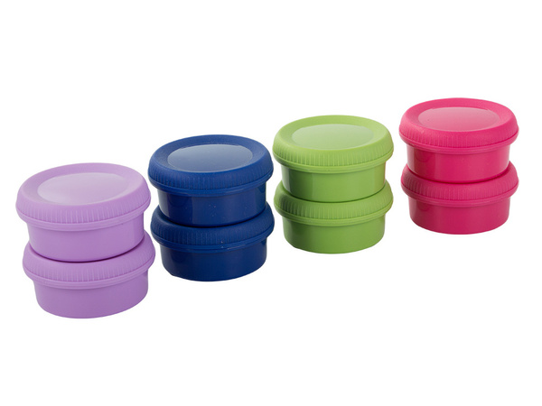 Pojemniki do sosów dipów na dipy sosy 80ml 8szt przykrywka zestaw dressing
