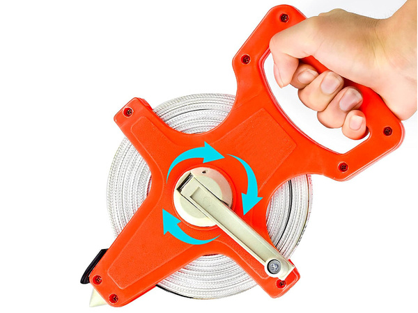 Taśma miernicza xxl metrówka miarka zwijana 50m pomiarowa miara