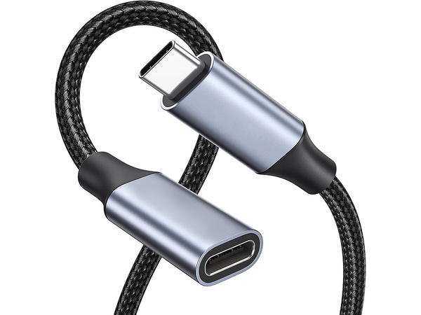 Kabel przedłużacz przedłużka usb-c adapter oplot przedłużający przewód 2m