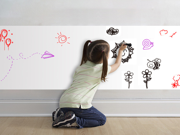 Tablica samoprzylepna suchościeralna 200x45 mazak